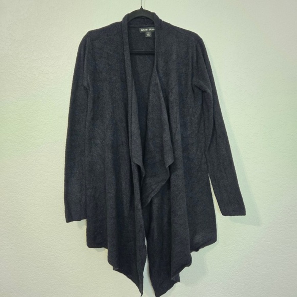 Barefoot Dreams‎ Island Wrap Cardigan Knit Open Front Gray S/M